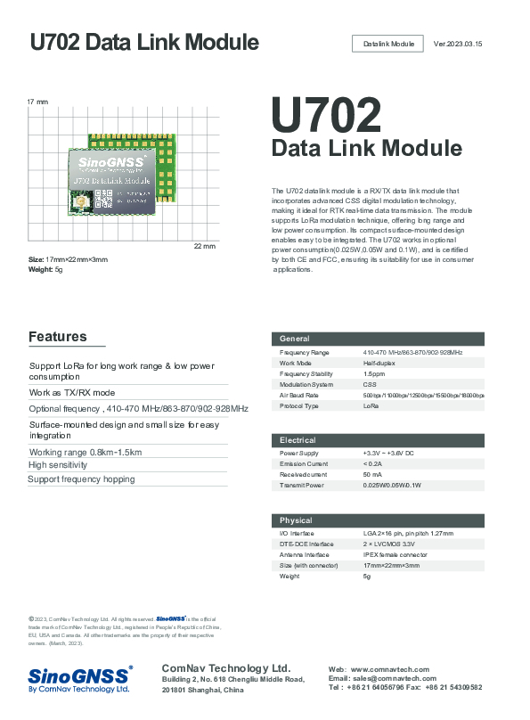 sinognss-u702-data-link-module.pdf