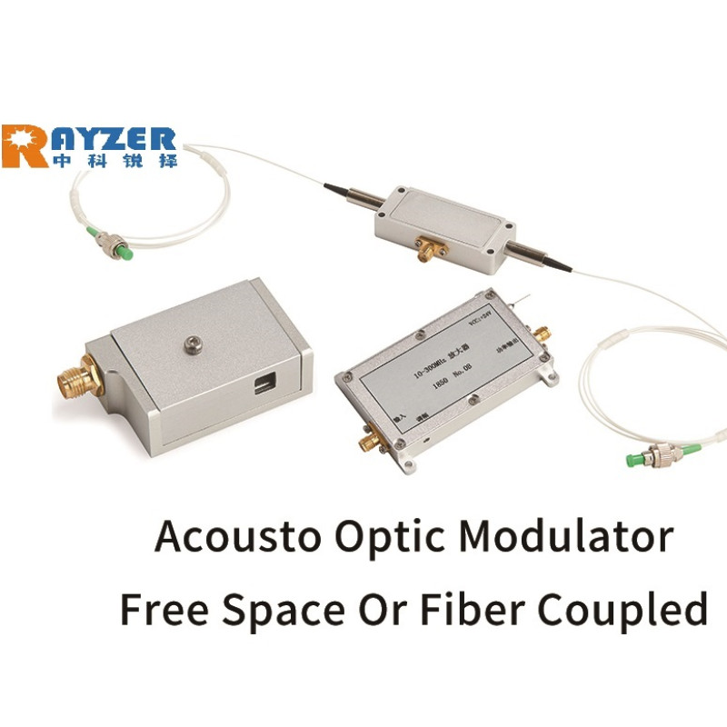 - Fiber Coupled Acousto-Optic Modulator / Frequency Shifter 1064nm/1550nm/2000nm AOM  80/100/120/150/200MHz