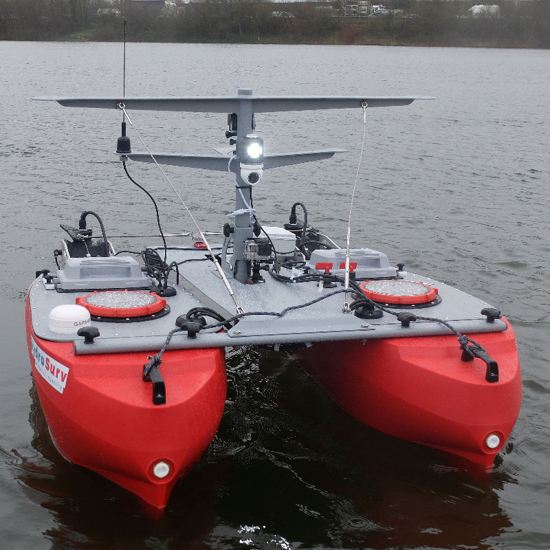 HydroSurv REAV 16 using E-Boat T (contolling Torqeedo motors) and integrated survey software