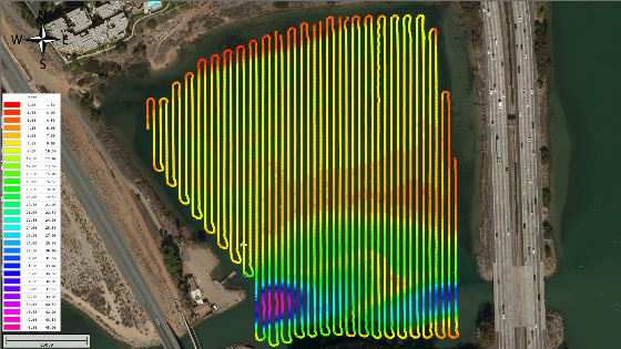 CEE USV Coastal Lagoon Survey with Robotic Navigation