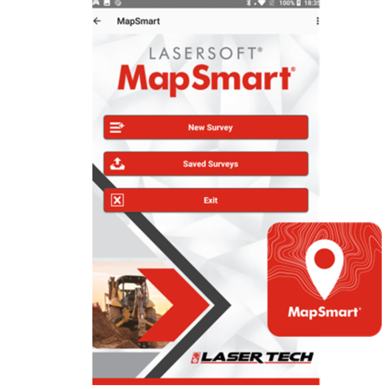 Laser Tech MapSmart on Android