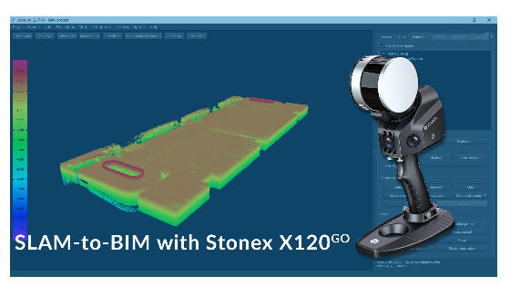 SLAM-to-BIM with Stonex X120GO Handheld SLAM Laser Scanner