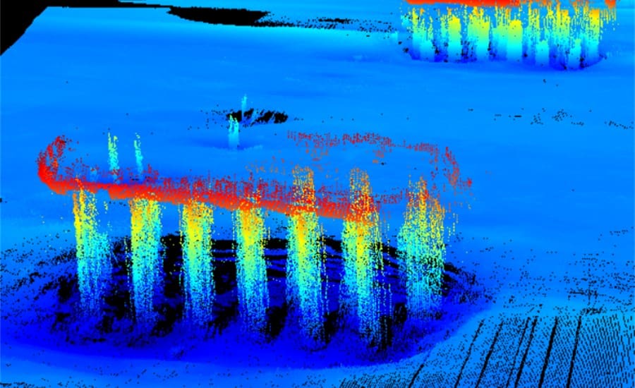 Unmanned Surface Vehicle Makes 3D Bathymetric Surveying Easy point cloud