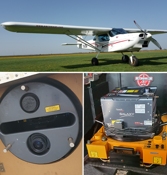 4-Band Digital Aerial Cameras Allow for Data Acquisition at Faster Speeds plane and cameras